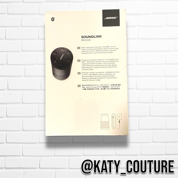 BOSE SOUNDLINK REVOLVE SPEAKER, BLACK, 120V US, NIB. - Picture 4 of 7